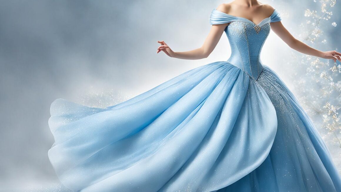 What color is cinderella’s dress ?
